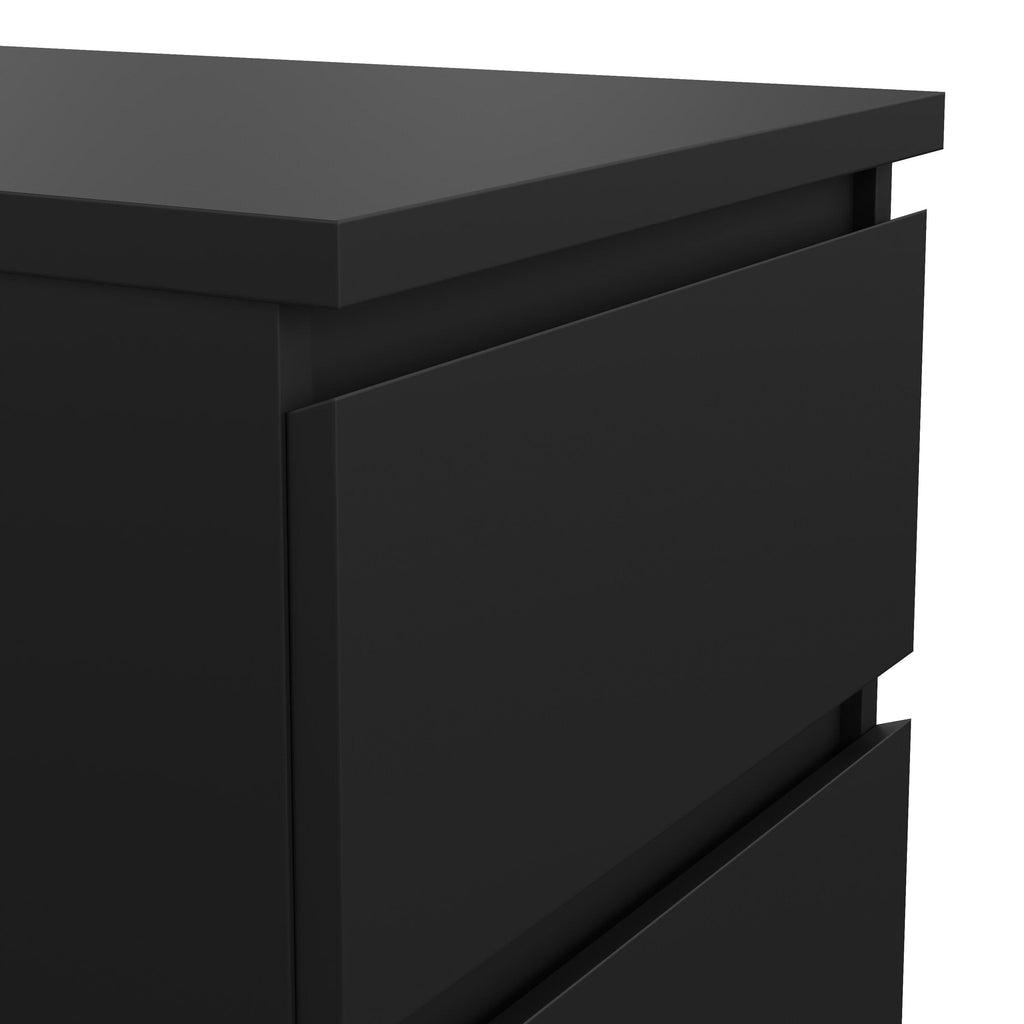 Naia Bedside 2 drawers in Matt Black - image 7