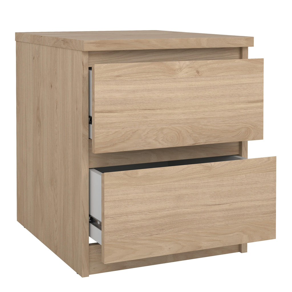 Naia Bedside 2 drawers in Jackson Hickory - image 4