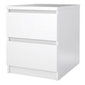 Naia Bedside 2 drawers in White high gloss - image 3
