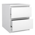 Naia Bedside 2 drawers in White high gloss - image 4