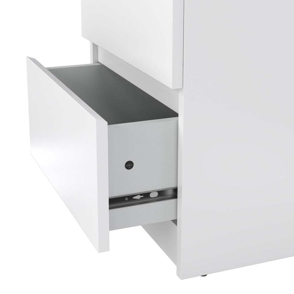 Naia Bedside 2 drawers in White high gloss - image 7