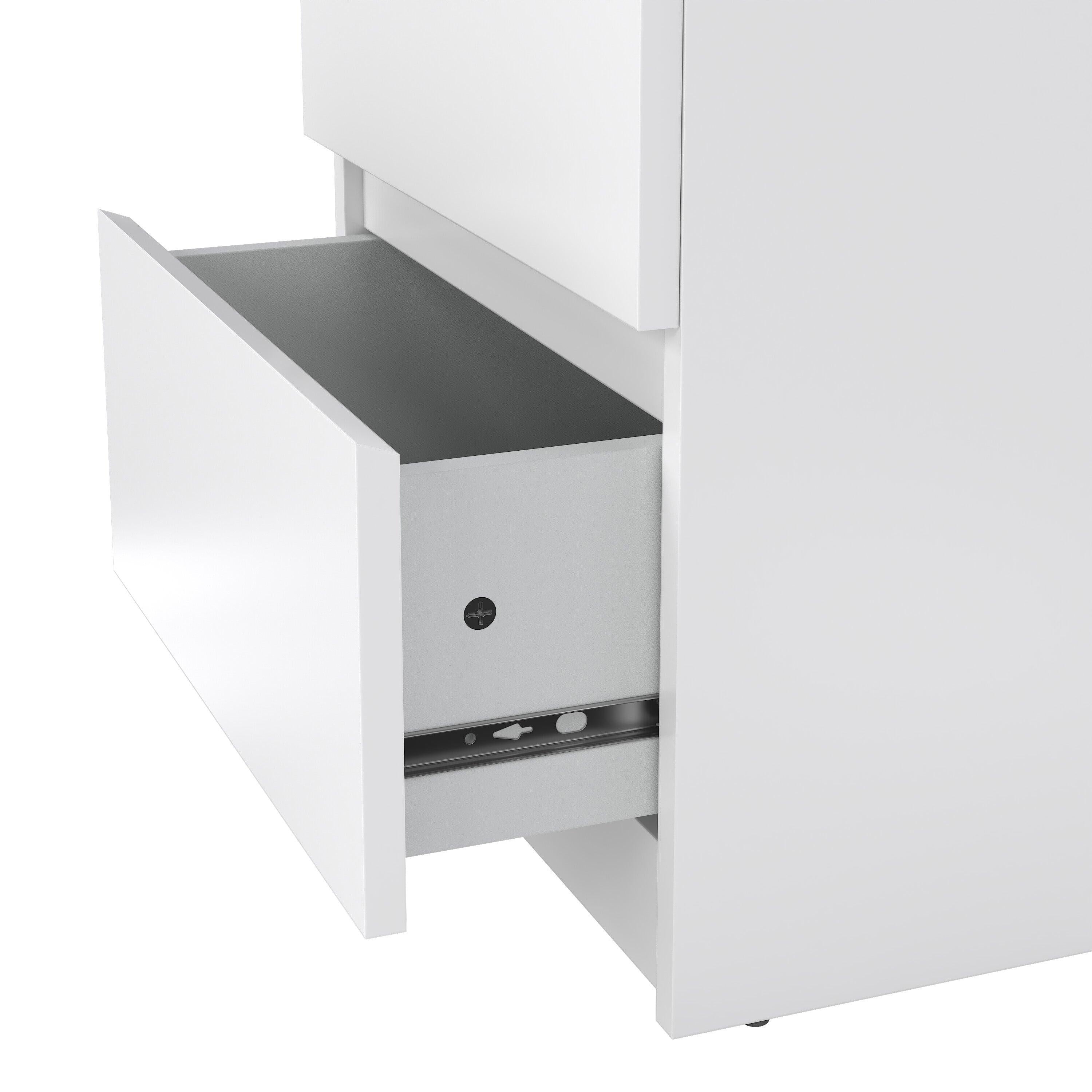 Naia Bedside 2 drawers in White high gloss - image 7