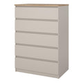 Naia Chest of 5 drawers in Cashmere Jackson Hickory - image 3