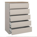 Naia Chest of 5 drawers in Cashmere Jackson Hickory - image 4