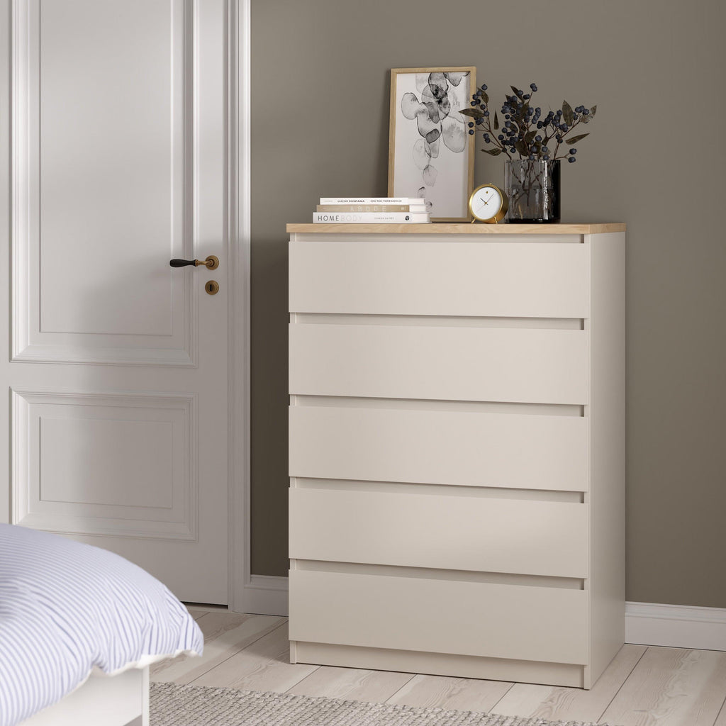 Naia Chest of 5 drawers in Cashmere Jackson Hickory - image 5