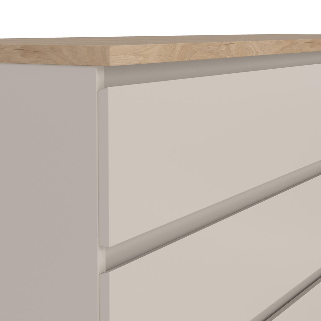 Naia Wide Chest of 6 Drawers (3+3) in Cashmere Jackson Hickory - image 6