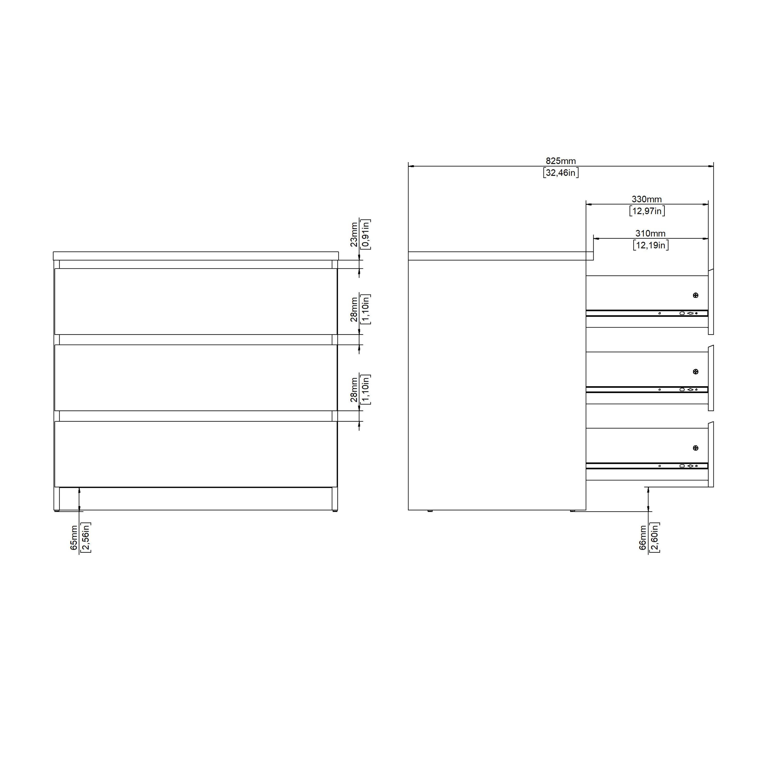 Naia Chest of 3 drawers in Cashmere Jackson Hickory - image 9