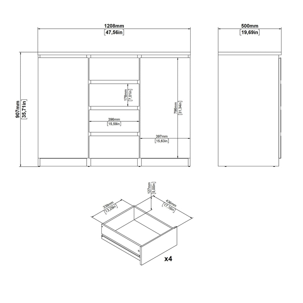 Naia Sideboard in White - image 8