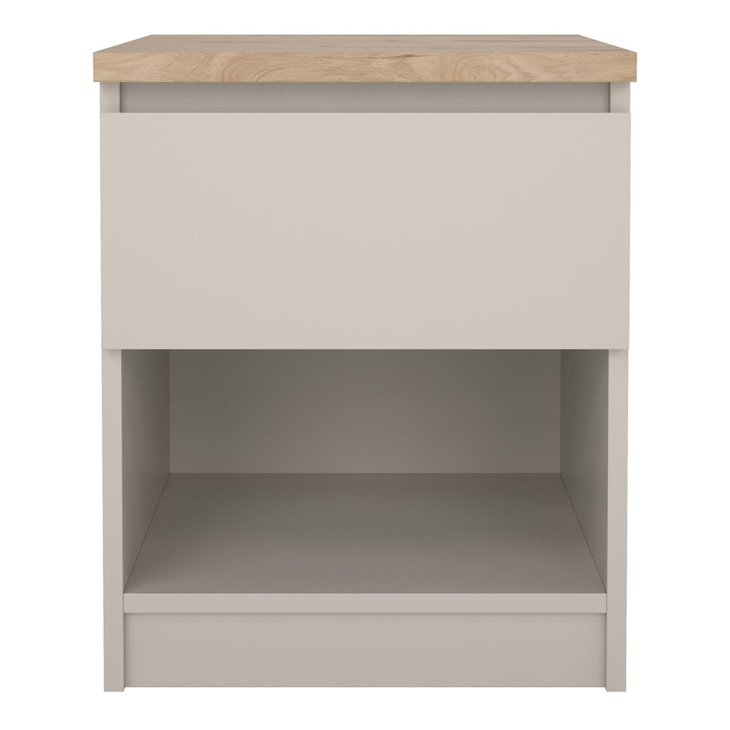 Naia Bedside 1 Drawer 1 Shelf in Cashmere Jackson Hickory - image 2
