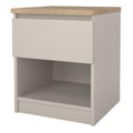 Naia Bedside 1 Drawer 1 Shelf in Cashmere Jackson Hickory - image 3