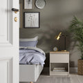 Naia Bedside 1 Drawer 1 Shelf in Cashmere Jackson Hickory - image 5
