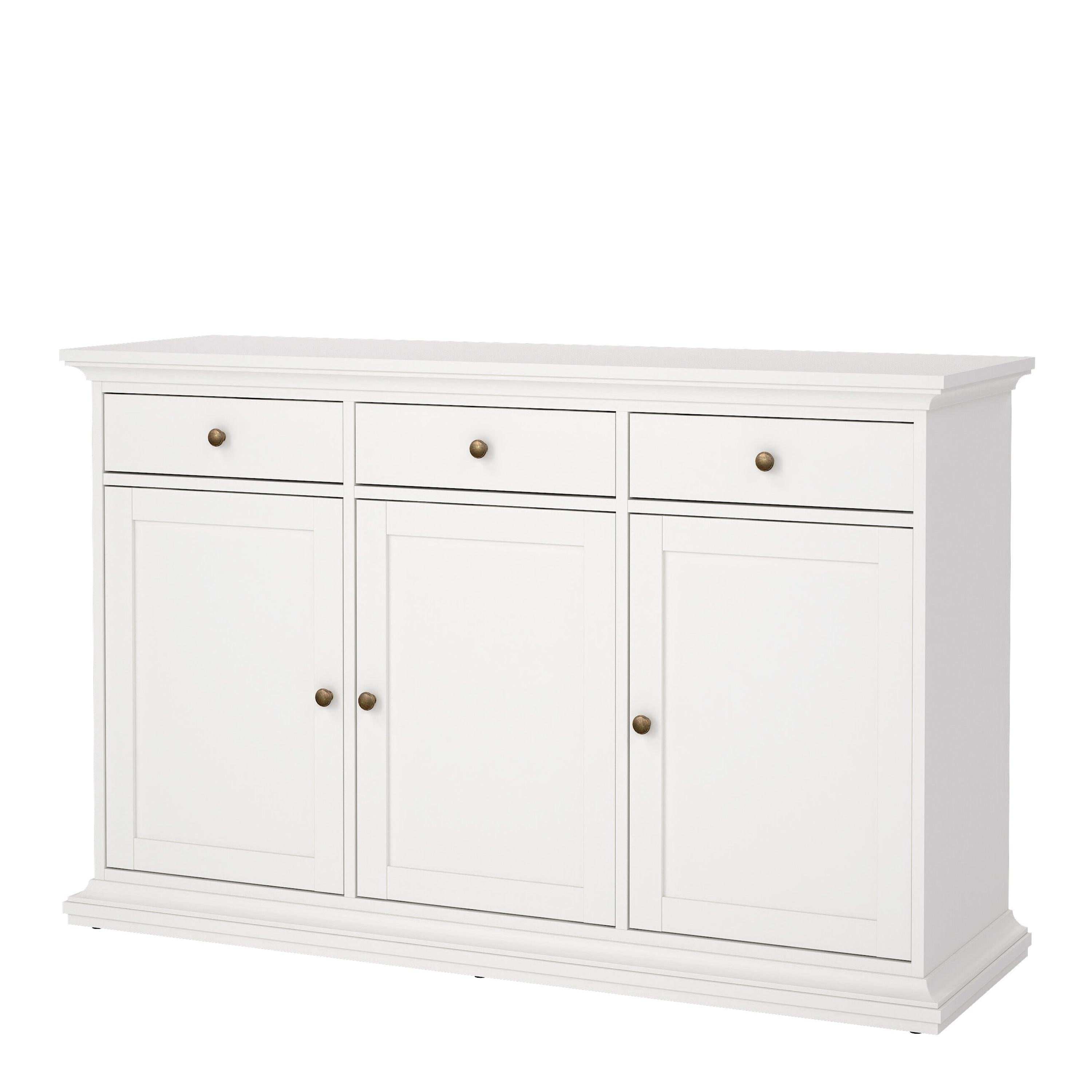 Paris Sideboard with 3 doors and 3 drawers in White - image 3