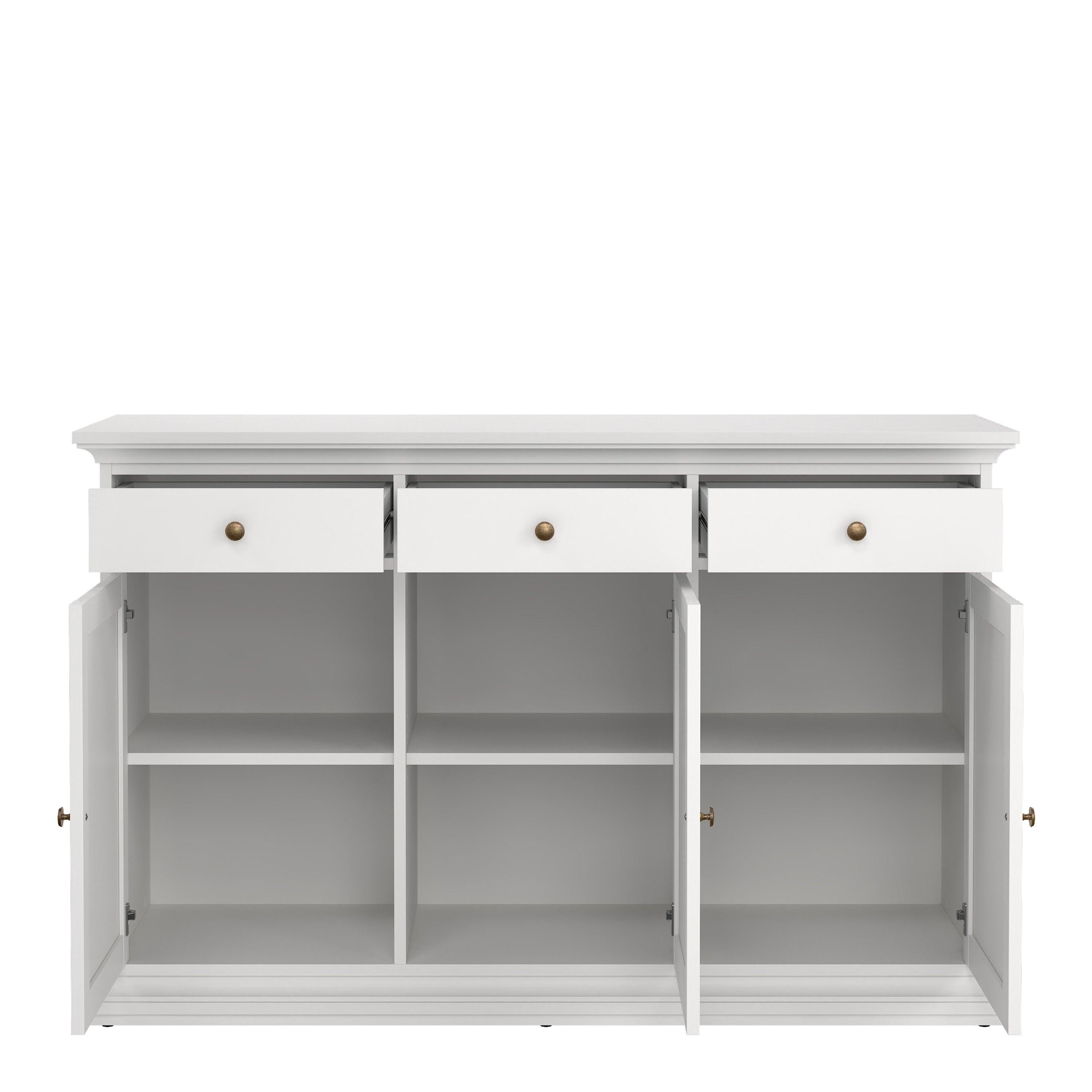 Paris Sideboard with 3 doors and 3 drawers in White - image 6