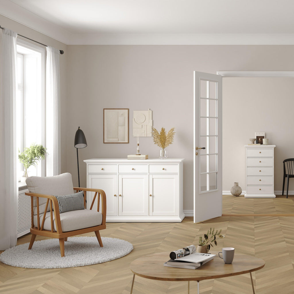Paris Sideboard with 3 doors and 3 drawers in White - image 7