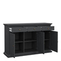 Paris Sideboard with 3 doors and 3 drawers in Matt Grey - image 5