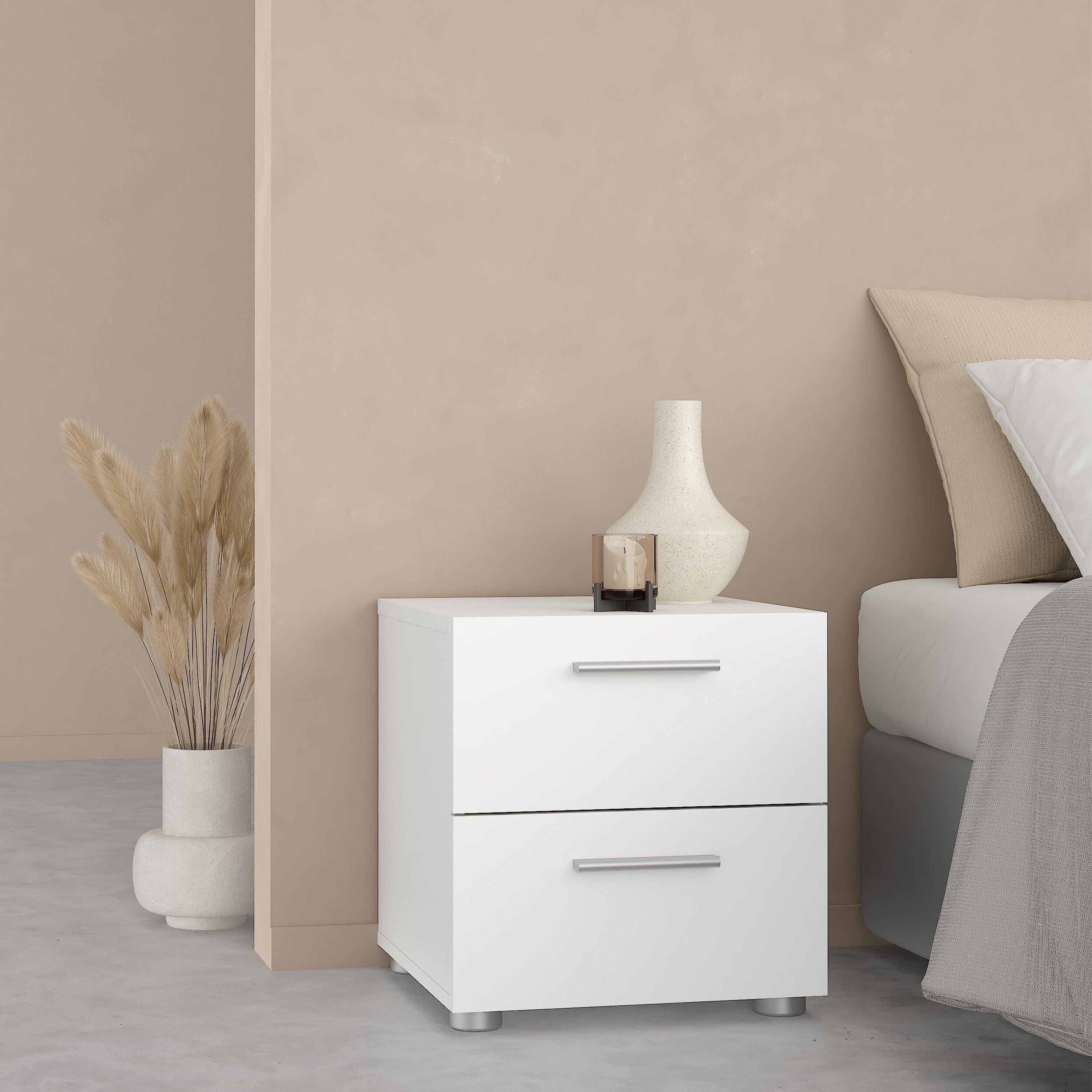 Pepe Bedside 2 Drawers in White - image 6