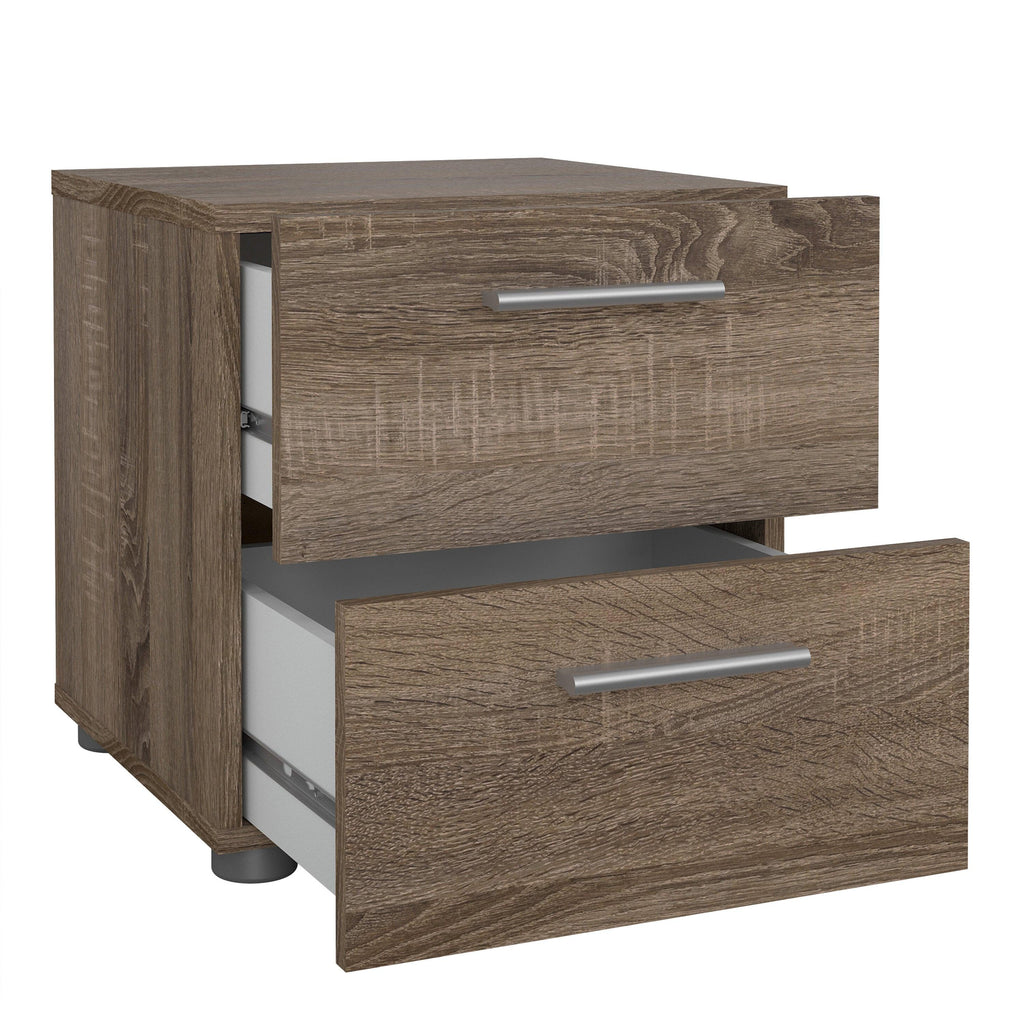 Pepe Bedside 2 Drawers in Truffle Oak - image 4