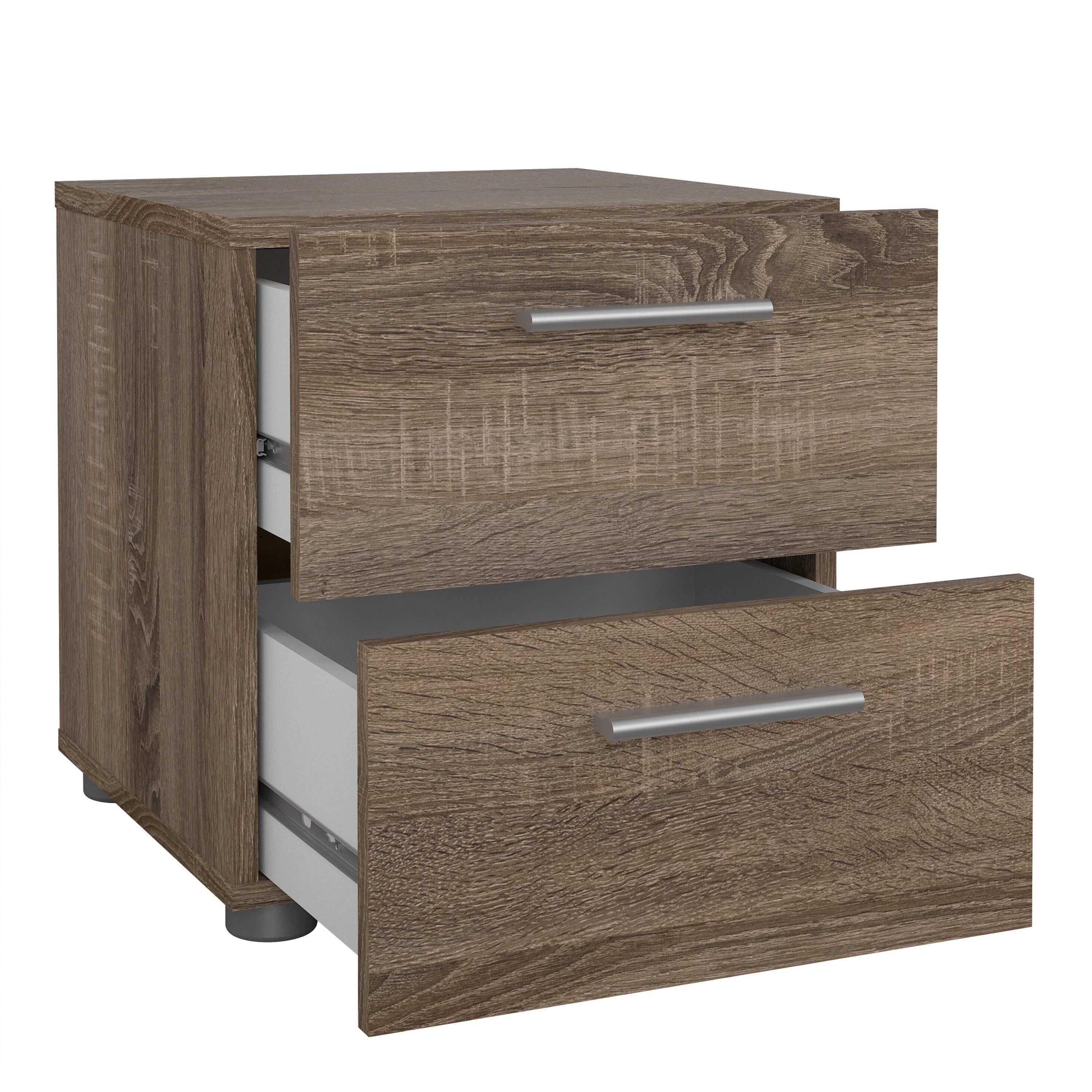 Pepe Bedside 2 Drawers in Truffle Oak - image 4