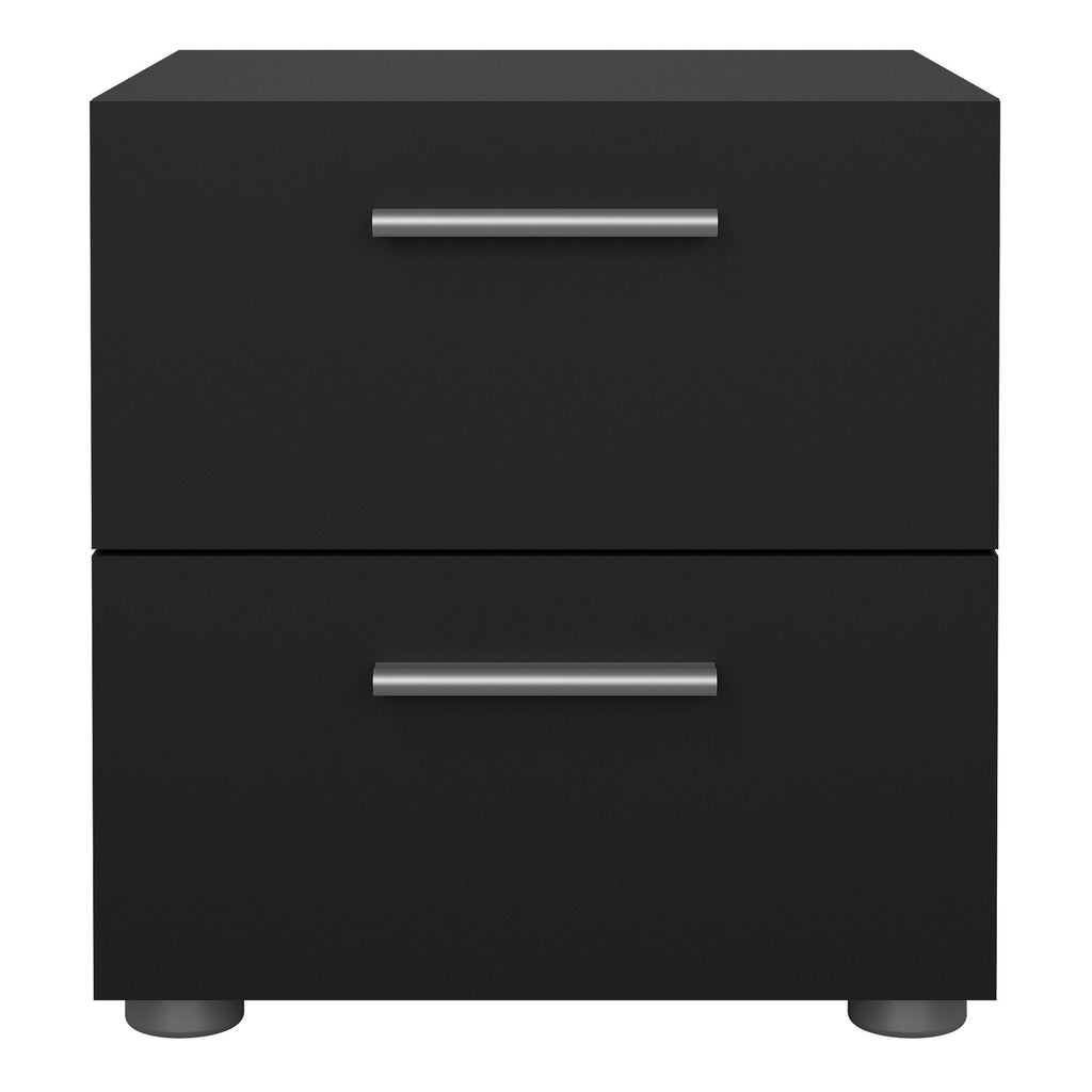 Pepe Bedside 2 Drawers in Black - image 2
