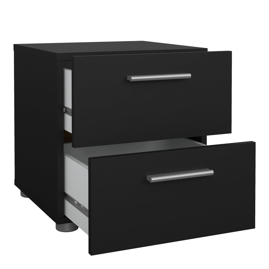 Pepe Bedside 2 Drawers in Black - image 4