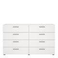 Pepe Wide Chest of 8 Drawers (4+4) in White - image 2