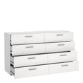 Pepe Wide Chest of 8 Drawers (4+4) in White - image 5