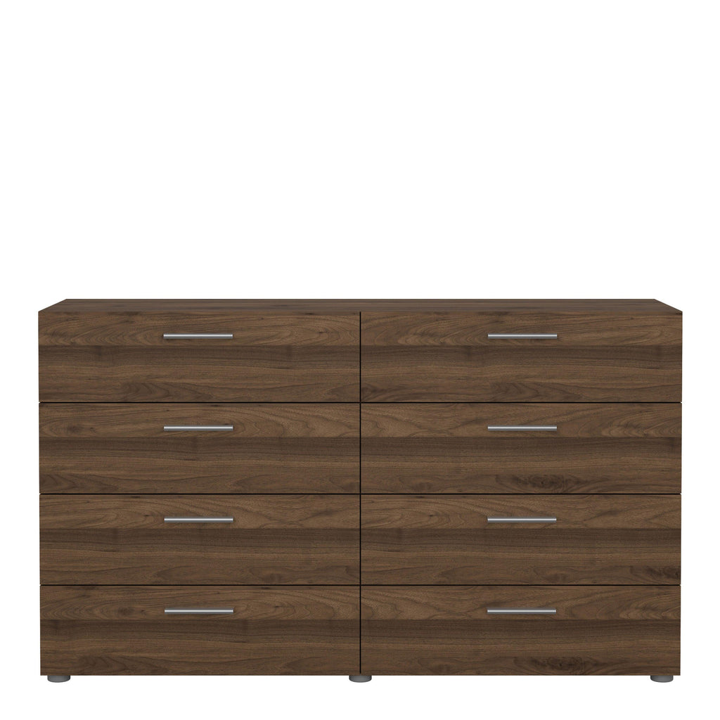 Pepe Wide Chest of 8 Drawers (4+4) in Walnut - image 2