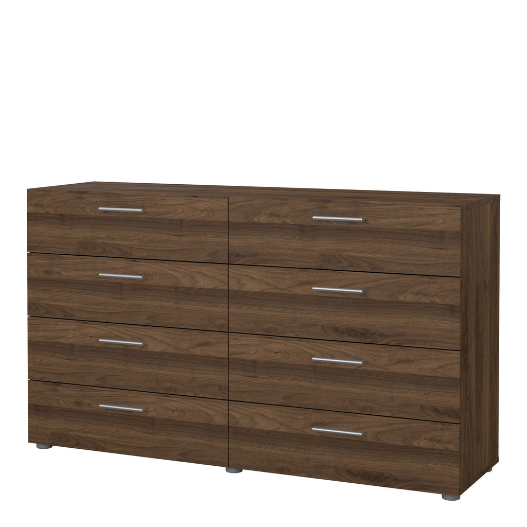 Pepe Wide Chest of 8 Drawers (4+4) in Walnut - image 3