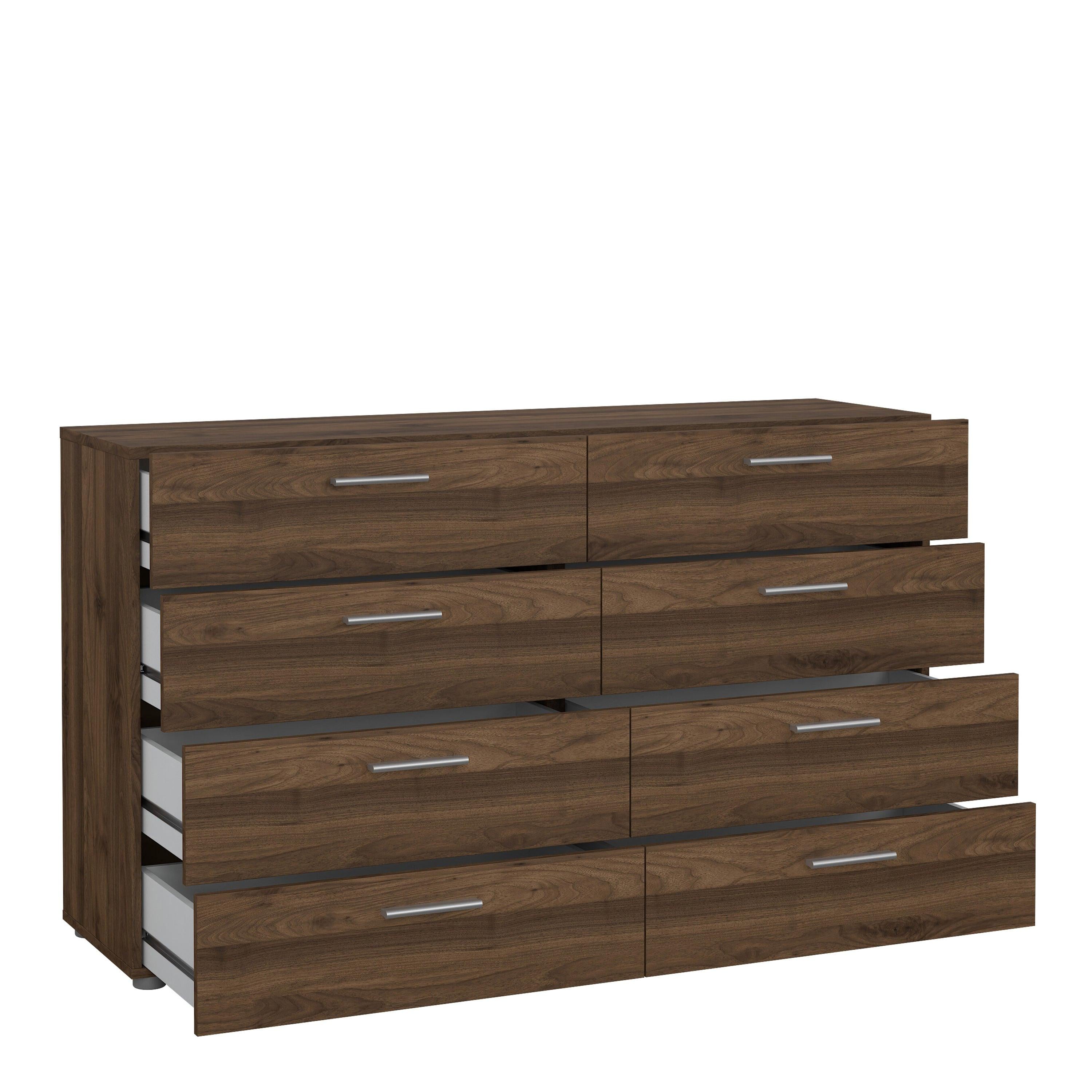 Pepe Wide Chest of 8 Drawers (4+4) in Walnut - image 5