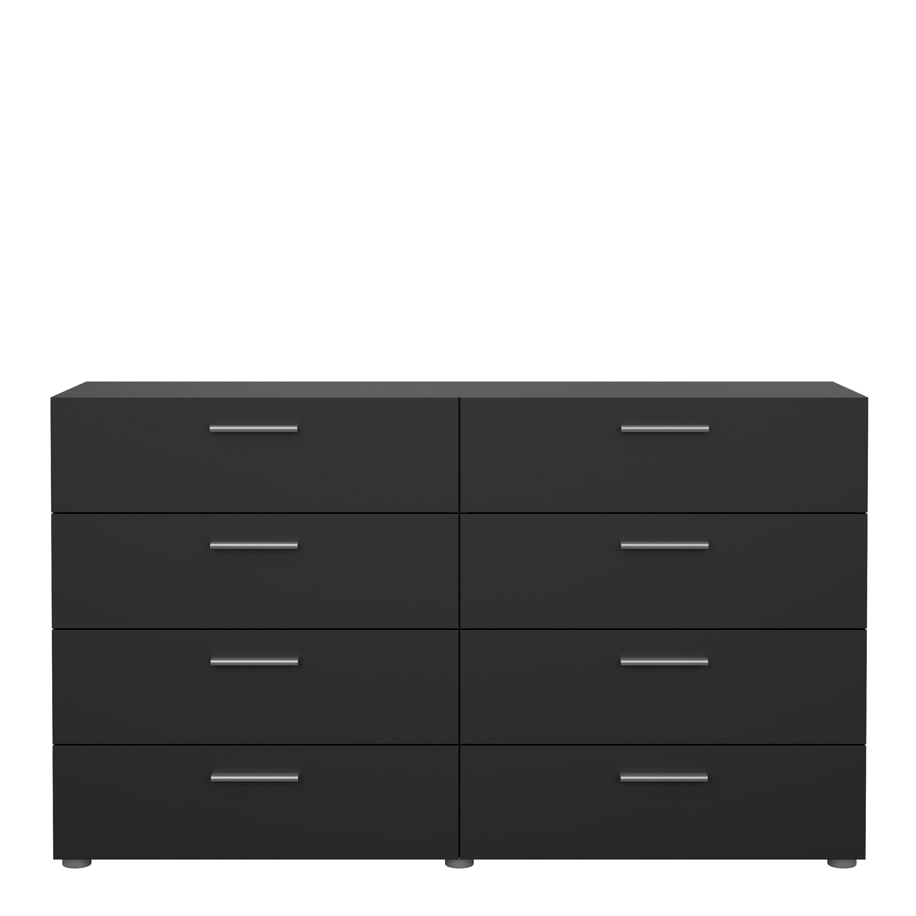 Pepe Wide Chest of 8 Drawers in Black - image 2
