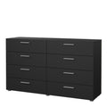 Pepe Wide Chest of 8 Drawers in Black - image 3