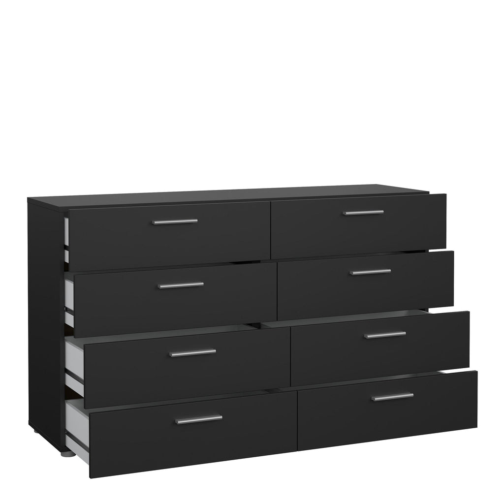 Pepe Wide Chest of 8 Drawers in Black - image 5