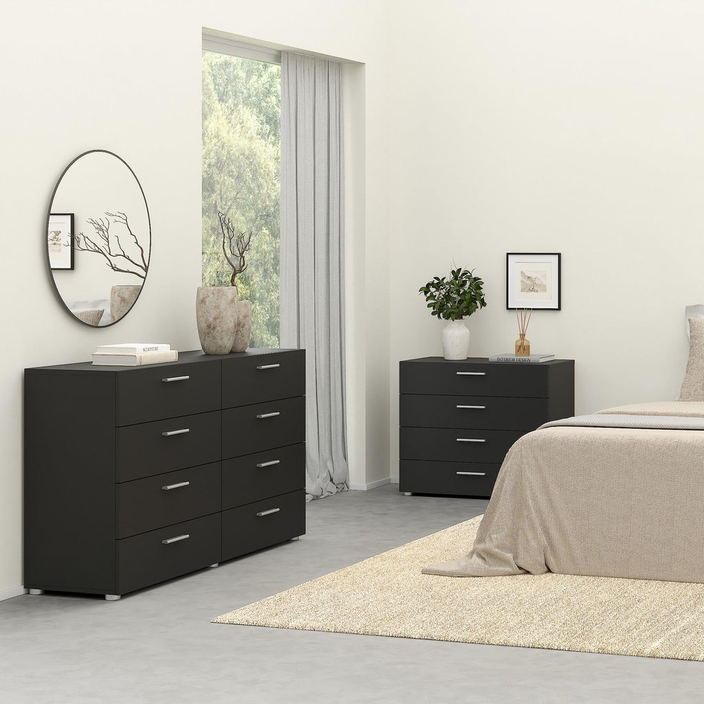 Pepe Wide Chest of 8 Drawers in Black - image 6