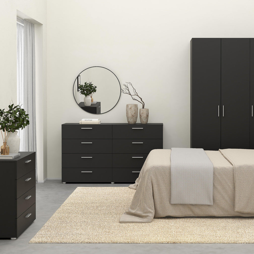 Pepe Wide Chest of 8 Drawers in Black - image 7