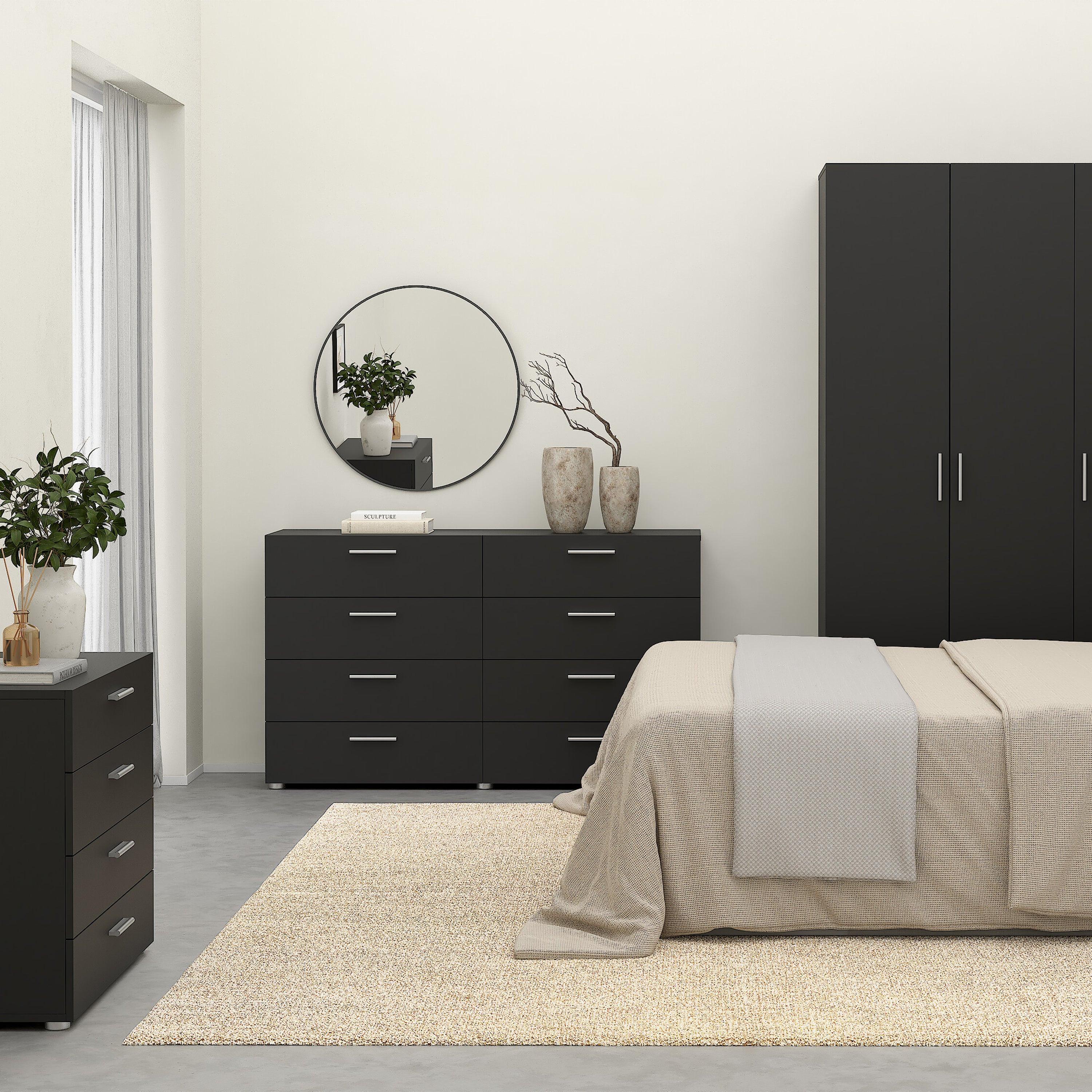 Pepe Wide Chest of 8 Drawers in Black - image 7