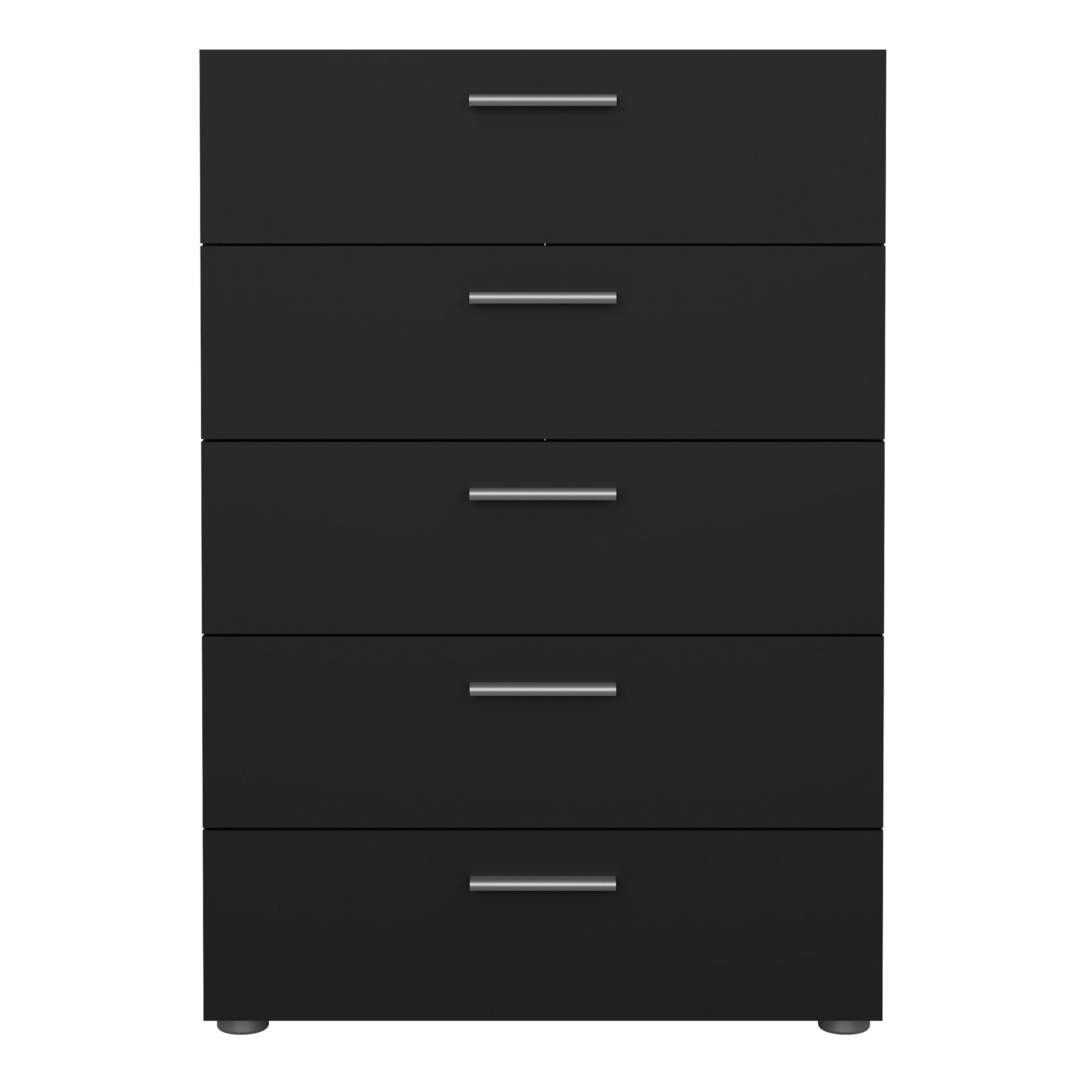 Pepe Chest of 5 Drawers in Black - image 2