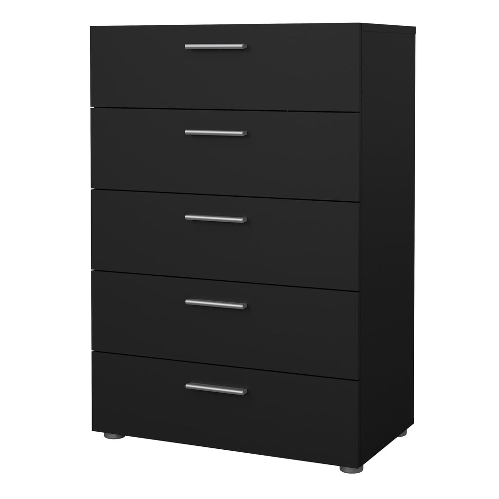 Pepe Chest of 5 Drawers in Black - image 3