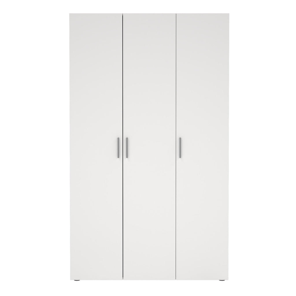 Pepe Wardrobe with 3 Doors in White - image 2