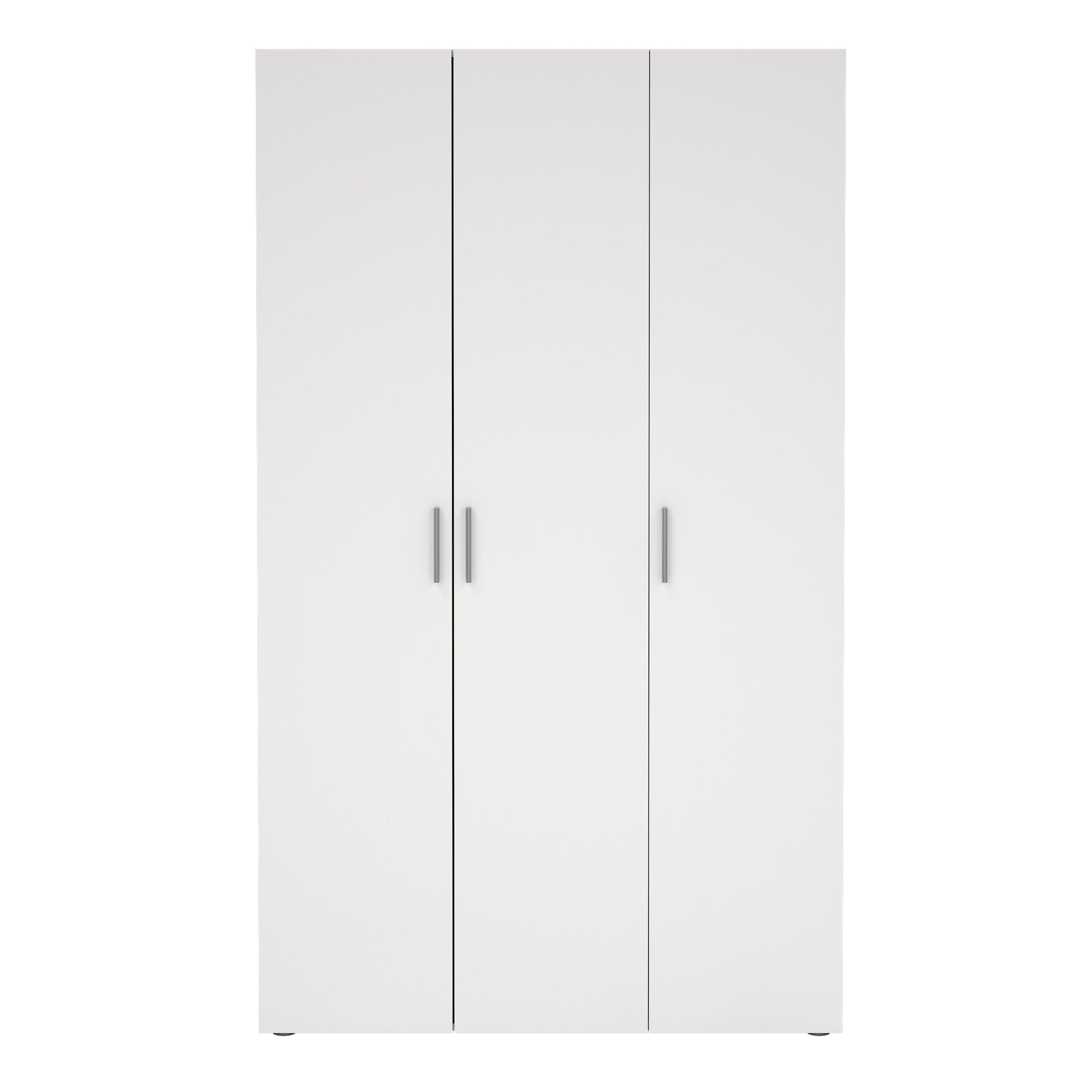Pepe Wardrobe with 3 Doors in White - image 2