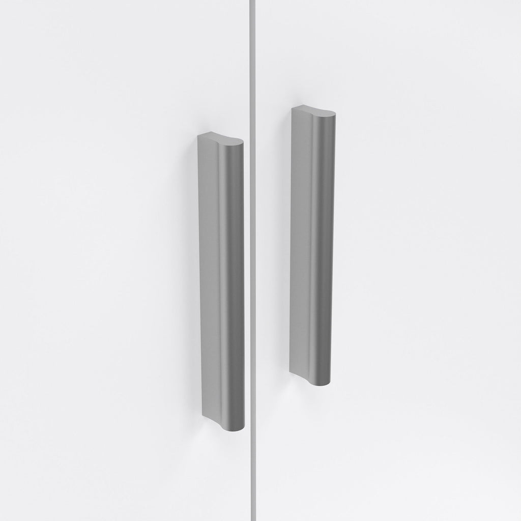 Pepe Wardrobe with 3 Doors in Oak with White High Gloss - image 8