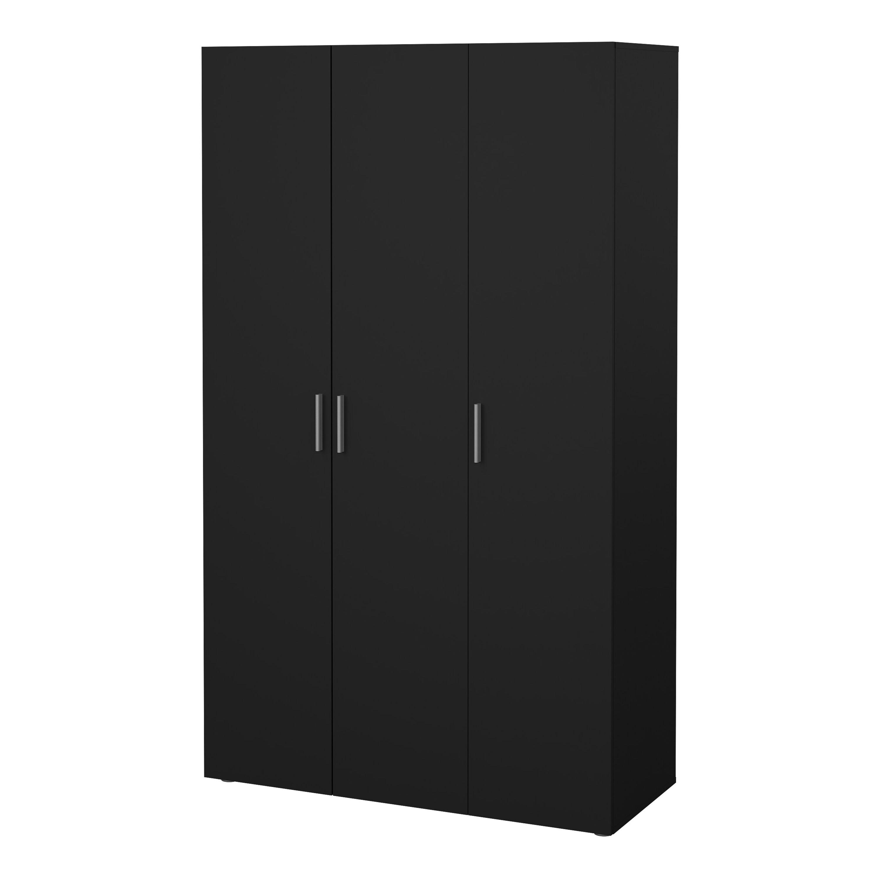 Pepe Wardrobe with 3 Doors in Black - image 3