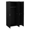 Pepe Wardrobe with 3 Doors in Black - image 4