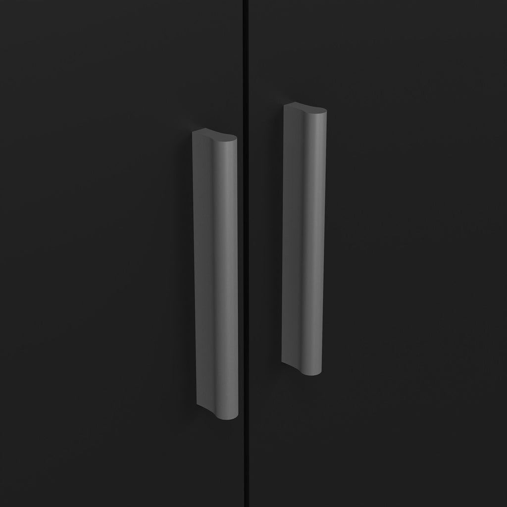 Pepe Wardrobe with 3 Doors in Black - image 8