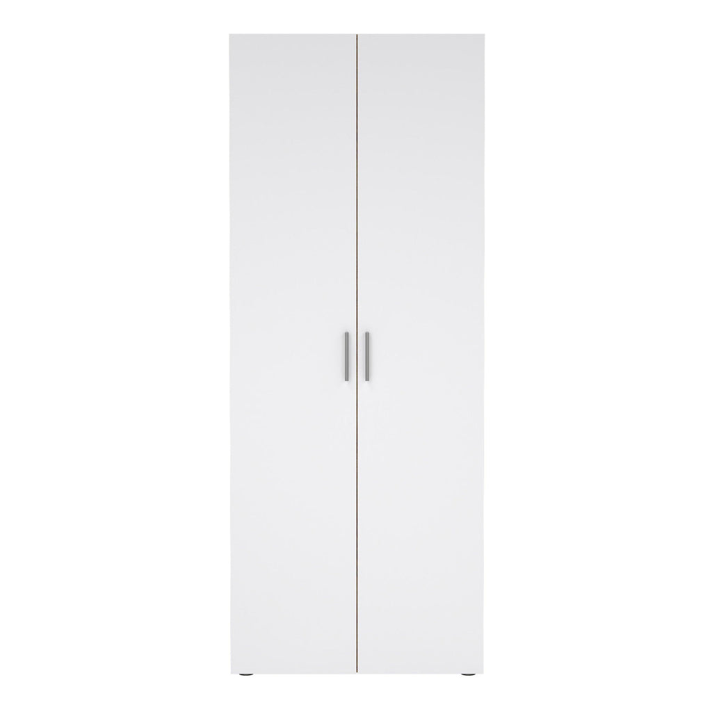Pepe Wardrobe with 2 Doors in Oak with White High Gloss - image 2