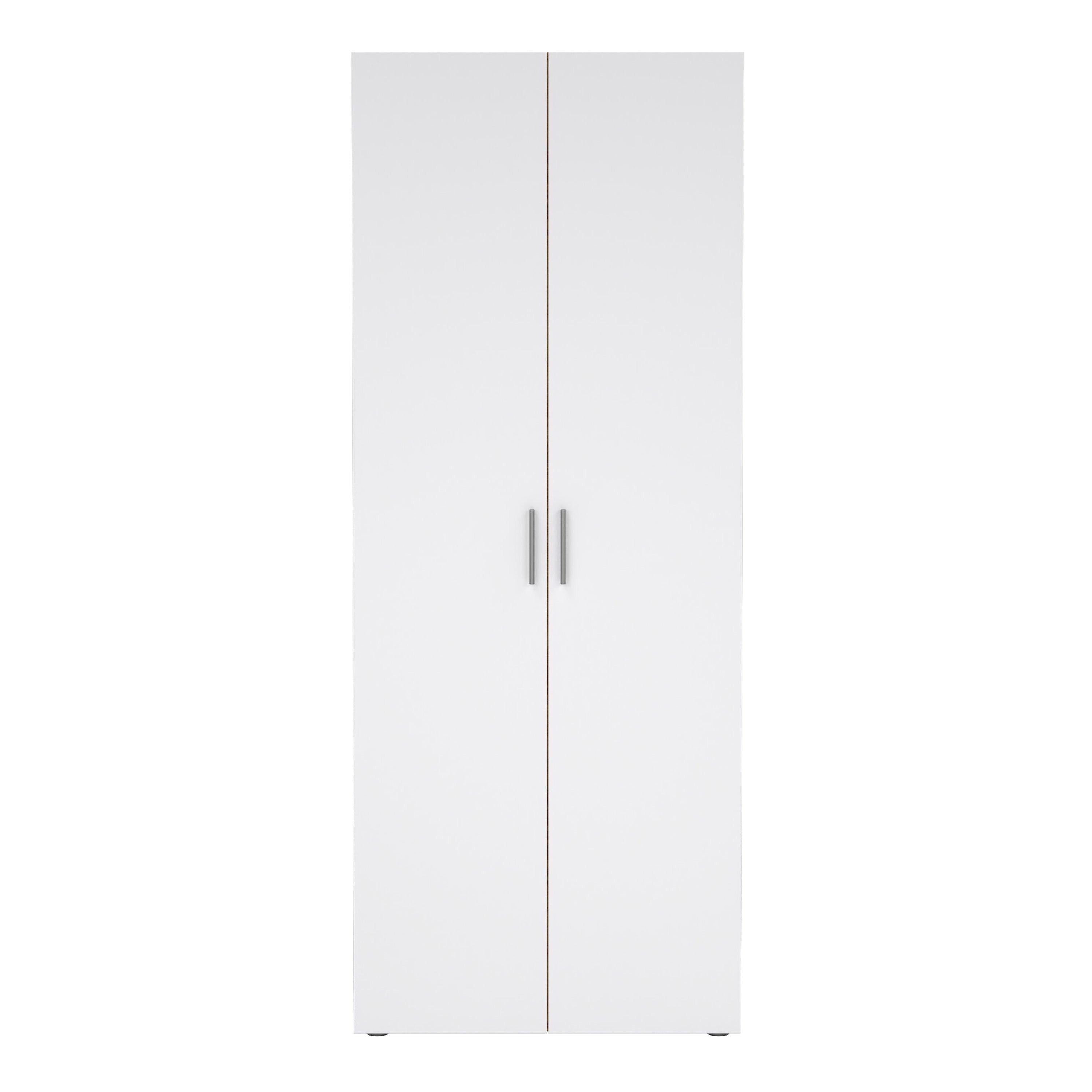 Pepe Wardrobe with 2 Doors in Oak with White High Gloss - image 2