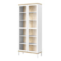 Roomers Display Cabinet Glazed 2 Doors in White and Oak - image 3