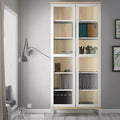 Roomers Display Cabinet Glazed 2 Doors in White and Oak - image 5