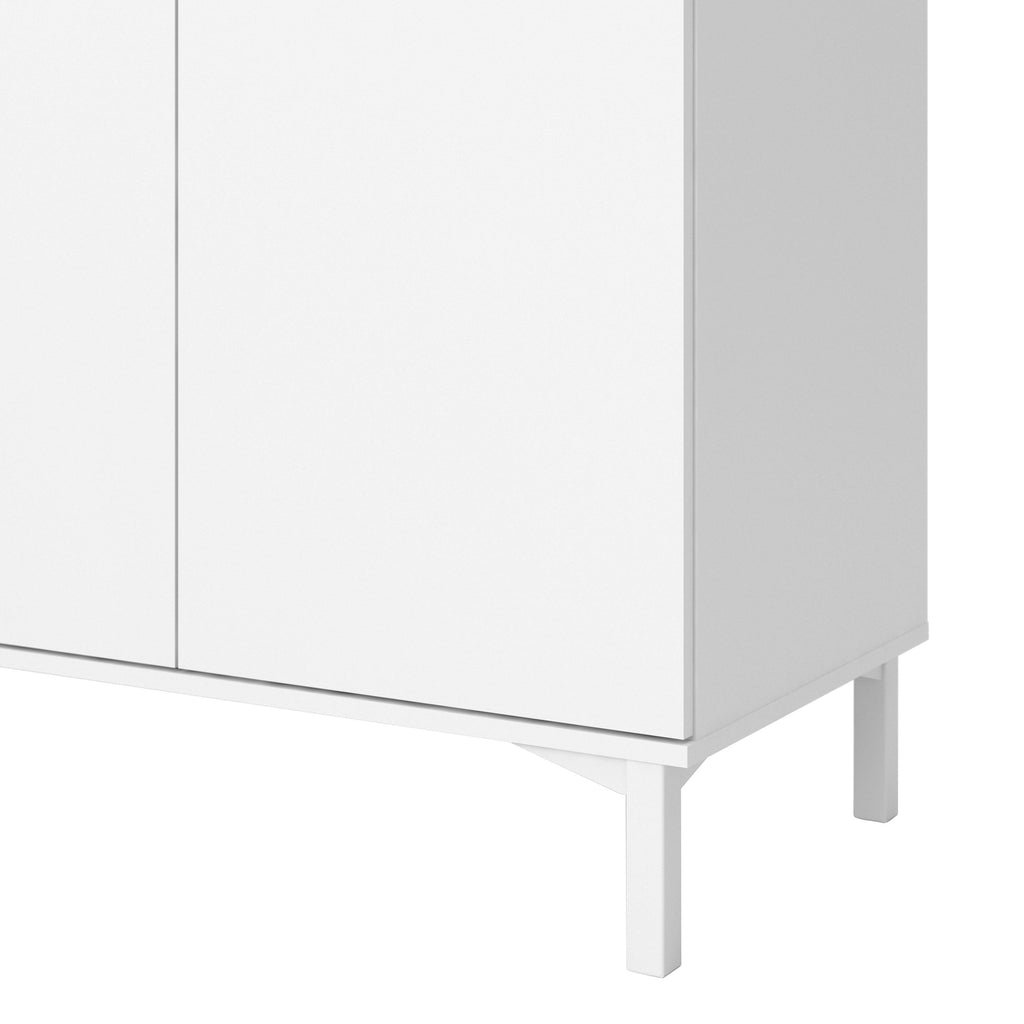 Roomers Sideboard 3 Drawers 3 Doors in White and Oak - image 9