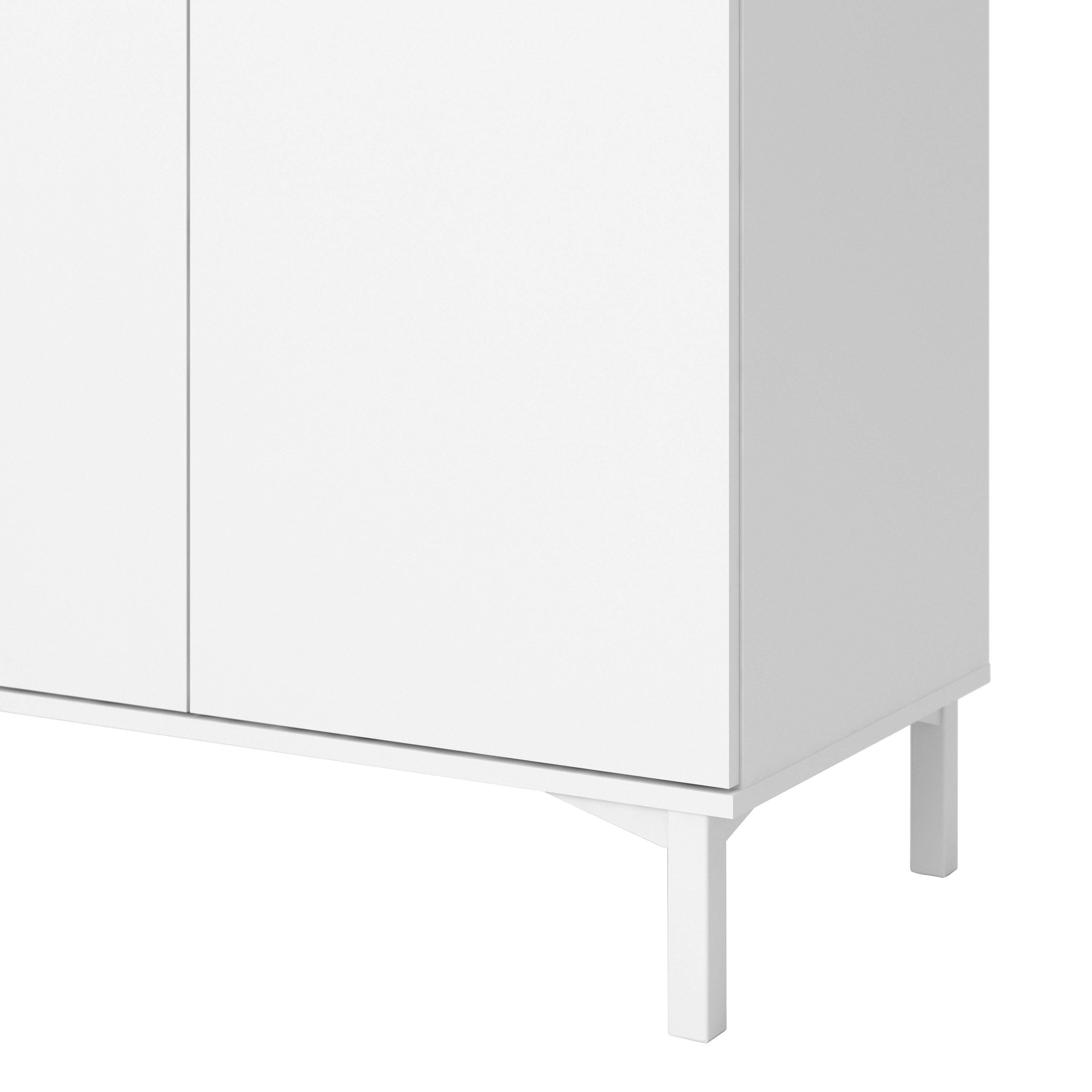 Roomers Sideboard 3 Drawers 3 Doors in White and Oak - image 9