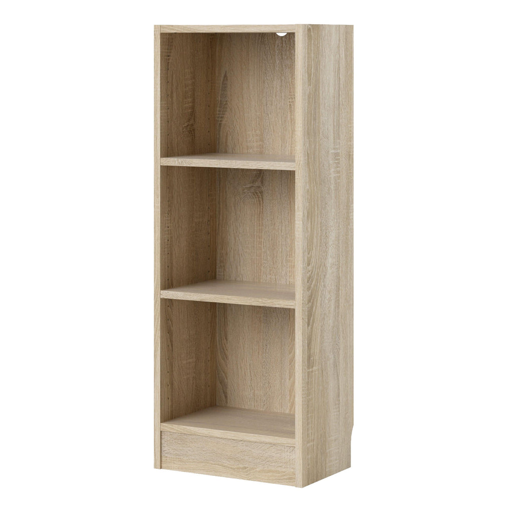 Basic Low Narrow Bookcase (2 Shelves) in Oak - image 3